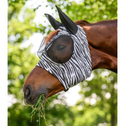 Fliegenmaske fürs Pferd Zebra-Look – Waldhausen