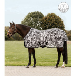 Zebra Fliegendecke fürs Pferd – Waldhausen, mit Kreuzgurten