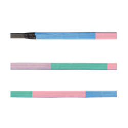 Reitzügel Gummi Rainbow Star – 22 mm, mit Martingalstopper
