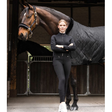 Reithose Damen mit hohem Bund & Silikon-Vollbesatz