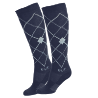 ELT Argyle Reitsocken Tiefblau / Steinblau