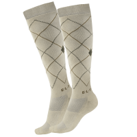 ELT Argyle Reitsocken Schwarz / Steinblau