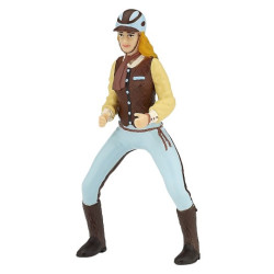 Blaue Fashion-Reiterin-Figur Papo Blaue Fashion-Reiterin-Figur Papo