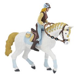 Blaue Fashion-Reiterin-Figur Papo Blaue Fashion-Reiterin-Figur Papo