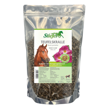 Teufelskralle Pferd Ergänzungsfutter 1 kg – Stiefel