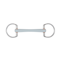 Beris Olivenkopftrense mit Komfortstange, dünn, 6 cm Ring Weich Braun
