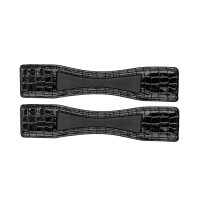 Protection d'éperons Waldhausen cuir verni la paire Schwarzes Leder