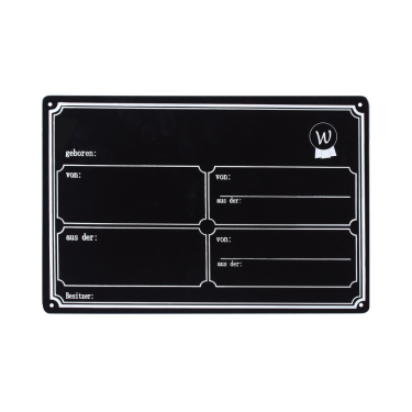 Stalltrennwand Schild Metall 20x30 cm – Reitsport