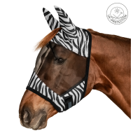 Waldhausen Zebra Fliegenschutzmaske Schwarz / Weiß