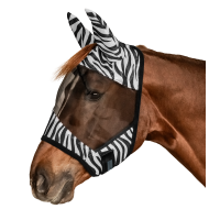 Waldhausen Zebra Fliegenschutzmaske Schwarz / Weiß
