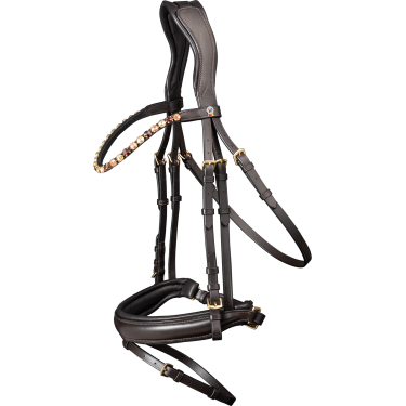 Reittrense aus Leder Waldhausen X-Line Goldheart