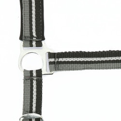Halfter + Führstrick Norton Brillant Schwarz / Grau / Silber Halfter + Führstrick Norton Brillant Schwarz / Grau / Silber