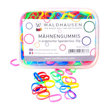 Waldhausen Mähnengummis extra breit – Reitzubehör bunt