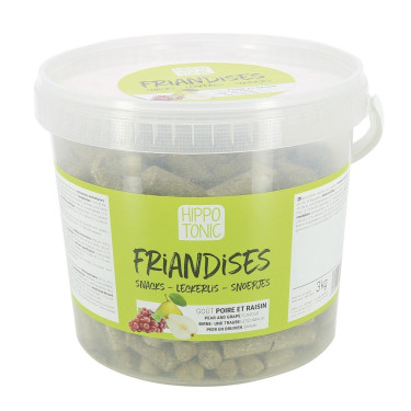 Pferdeleckerlis mit Birne- und Traubengeschmack Hippotonic