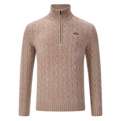 HV Polo Dan Herrenpullover – Reitmode mit Zopfstrick