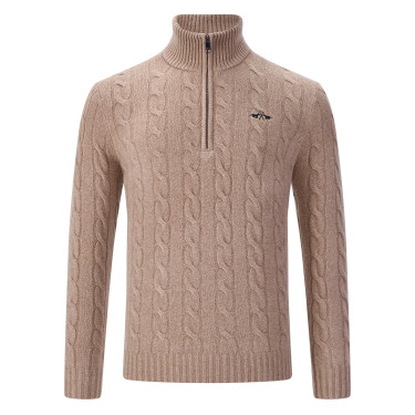 HV Polo Dan Herrenpullover – Reitmode mit Zopfstrick