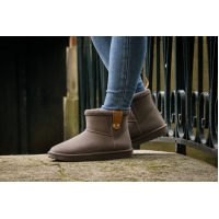 Gefütterte Pénélope-Stiefel Gletschergrau