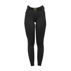 Mädchen-Leggings mit hohem Bund, Full-Grip, mit Gürtelschlaufen Equestro Kinder Mädchen-Leggings mit hohem Bund, Full-Grip, mit Gürtelschlaufen Equestro Kinder