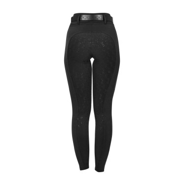 Mädchen-Leggings mit hohem Bund, Full-Grip, mit Gürtelschlaufen Equestro Kinder Mädchen-Leggings mit hohem Bund, Full-Grip, mit Gürtelschlaufen Equestro Kinder