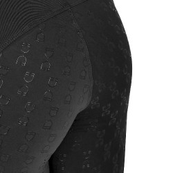 Mädchen-Leggings mit hohem Bund, Full-Grip, mit Gürtelschlaufen Equestro Kinder Mädchen-Leggings mit hohem Bund, Full-Grip, mit Gürtelschlaufen Equestro Kinder