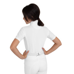 Kurzärmliges Turnierpolo für Mädchen mit Mesh-Einsätzen Equestro Kinder Kurzärmliges Turnierpolo für Mädchen mit Mesh-Einsätzen Equestro Kinder