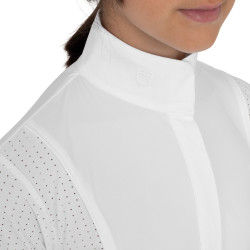 Kurzärmliges Turnierpolo für Mädchen mit Mesh-Einsätzen Equestro Kinder Kurzärmliges Turnierpolo für Mädchen mit Mesh-Einsätzen Equestro Kinder