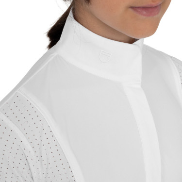 Kurzärmliges Turnierpolo für Mädchen mit Mesh-Einsätzen Equestro Kinder Kurzärmliges Turnierpolo für Mädchen mit Mesh-Einsätzen Equestro Kinder