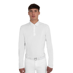 Herren-Turnierpolo mit Mesh- und Ripp-Einsätzen Equestro Herren-Turnierpolo mit Mesh- und Ripp-Einsätzen Equestro