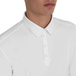 Herren-Turnierpolo mit Mesh- und Ripp-Einsätzen Equestro Herren-Turnierpolo mit Mesh- und Ripp-Einsätzen Equestro