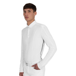 Herren-Turnierpolo mit Mesh- und Ripp-Einsätzen Equestro Herren-Turnierpolo mit Mesh- und Ripp-Einsätzen Equestro