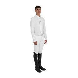 Herren-Turnierpolo mit Mesh- und Ripp-Einsätzen Equestro Herren-Turnierpolo mit Mesh- und Ripp-Einsätzen Equestro