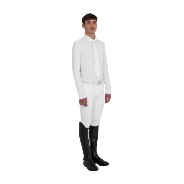 Herren-Turnierpolo mit Mesh- und Ripp-Einsätzen Equestro Herren-Turnierpolo mit Mesh- und Ripp-Einsätzen Equestro