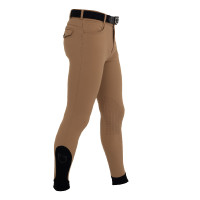 Herren-Slim-Fit-Reithose mit Kniebesatz Grip Equestro