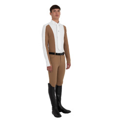 Herren-Slim-Fit-Reithose mit Kniebesatz Grip Equestro Herren-Slim-Fit-Reithose mit Kniebesatz Grip Equestro