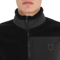 Herren-Weste aus Teddyfleece mit Fronttasche Equestro