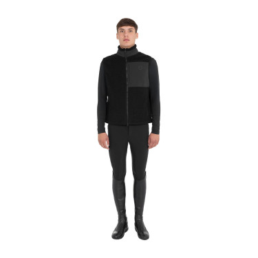 Herren-Weste aus Teddyfleece mit Fronttasche Equestro Herren-Weste aus Teddyfleece mit Fronttasche Equestro