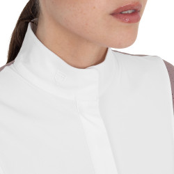 Damen-Turnier-Poloshirt langarm perforiert Equestro Damen-Turnier-Poloshirt langarm perforiert Equestro