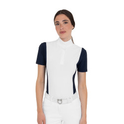 Damen-Wettkampf-Poloshirt kurzarm mit Mesh-Einsätzen Equestro