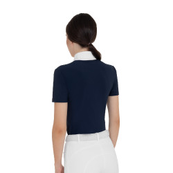 Damen-Wettkampf-Poloshirt kurzarm mit Mesh-Einsätzen Equestro