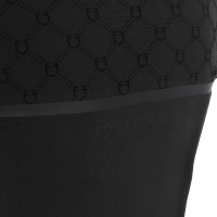 Damen-Trainingspolo Langarm mit Monogramm-Print Equestro