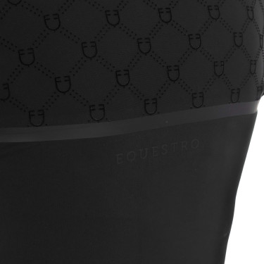Damen-Trainingspolo Langarm mit Monogramm-Print Equestro Damen-Trainingspolo Langarm mit Monogramm-Print Equestro