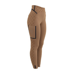 Damen-Leggings mit hoher Taille aus technischem Monogrammstoff Equestro
