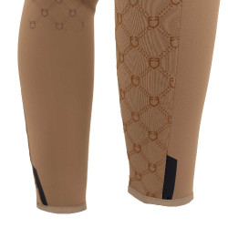 Damen-Leggings mit hoher Taille aus technischem Monogrammstoff Equestro
