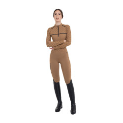 Damen-Leggings mit hoher Taille aus technischem Monogrammstoff Equestro