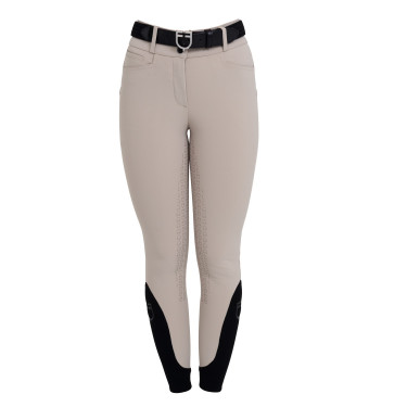 Damenreithose Full Grip mit hohem Bund aus bi-elastischem technischem Gewebe Equestro Damen Damenreithose Full Grip mit hohem Bund aus bi-elastischem technischem Gewebe Equestro Damen