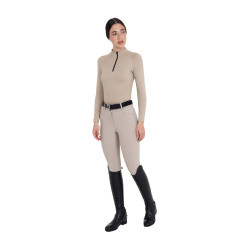 Damenreithose Full Grip mit hohem Bund aus bi-elastischem technischem Gewebe Equestro Damen Damenreithose Full Grip mit hohem Bund aus bi-elastischem technischem Gewebe Equestro Damen