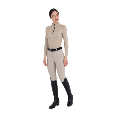 Damenreithose Full Grip mit hohem Bund aus bi-elastischem technischem Gewebe Equestro Damen Damenreithose Full Grip mit hohem Bund aus bi-elastischem technischem Gewebe Equestro Damen