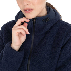 Damen-Daunenjacke mit Teddy-Einsätzen Equestro
