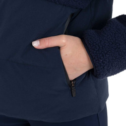 Damen-Daunenjacke mit Teddy-Einsätzen Equestro