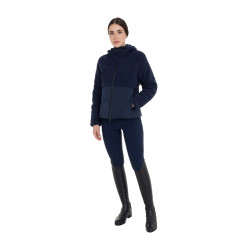 Damen-Daunenjacke mit Teddy-Einsätzen Equestro